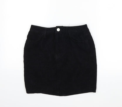 BDG Womens Black  Corduroy Mini Skirt Size S