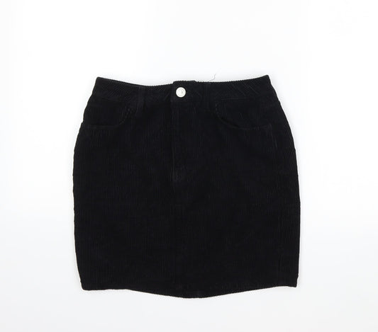 BDG Womens Black  Corduroy Mini Skirt Size S