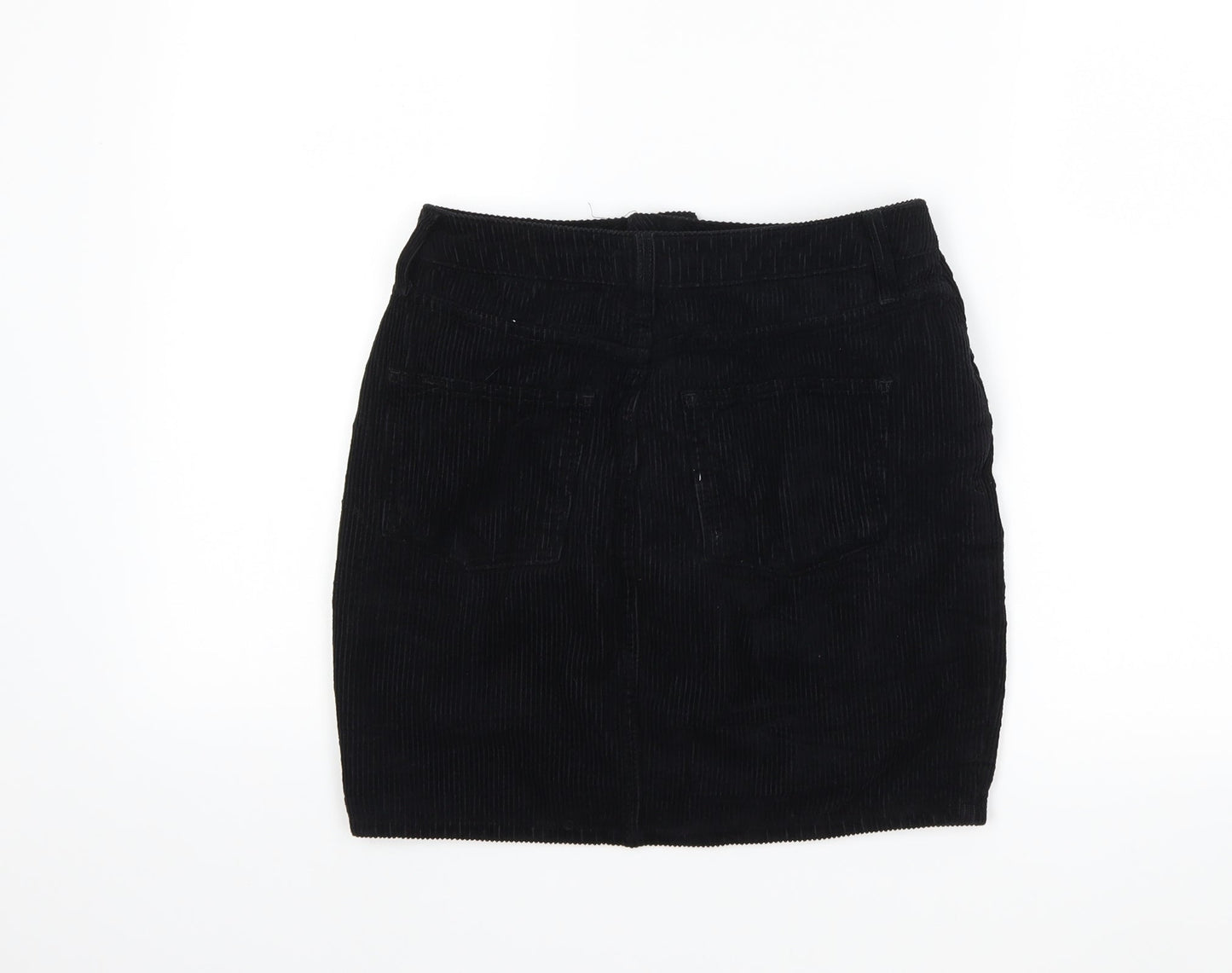 BDG Womens Black  Corduroy Mini Skirt Size S