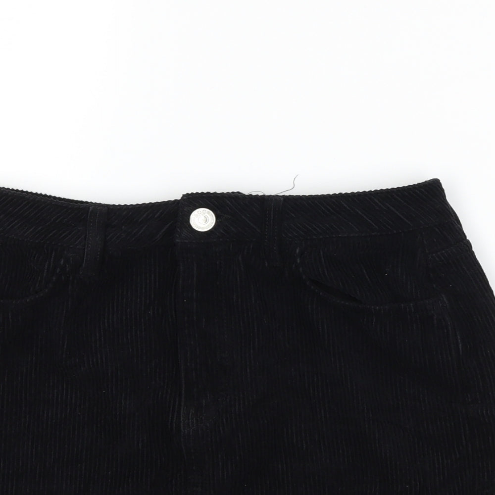 BDG Womens Black  Corduroy Mini Skirt Size S