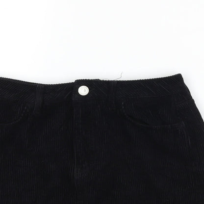 BDG Womens Black  Corduroy Mini Skirt Size S