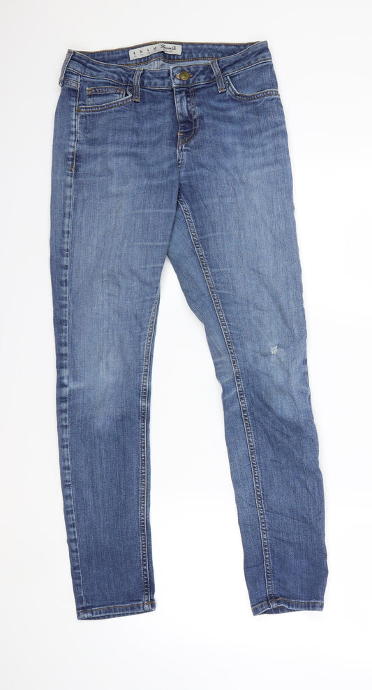 Denim & Co. Womens Blue  Denim Skinny Jeans Size 8 L29 in