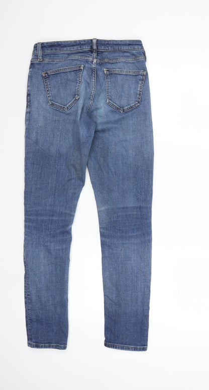 Denim & Co. Womens Blue  Denim Skinny Jeans Size 8 L29 in