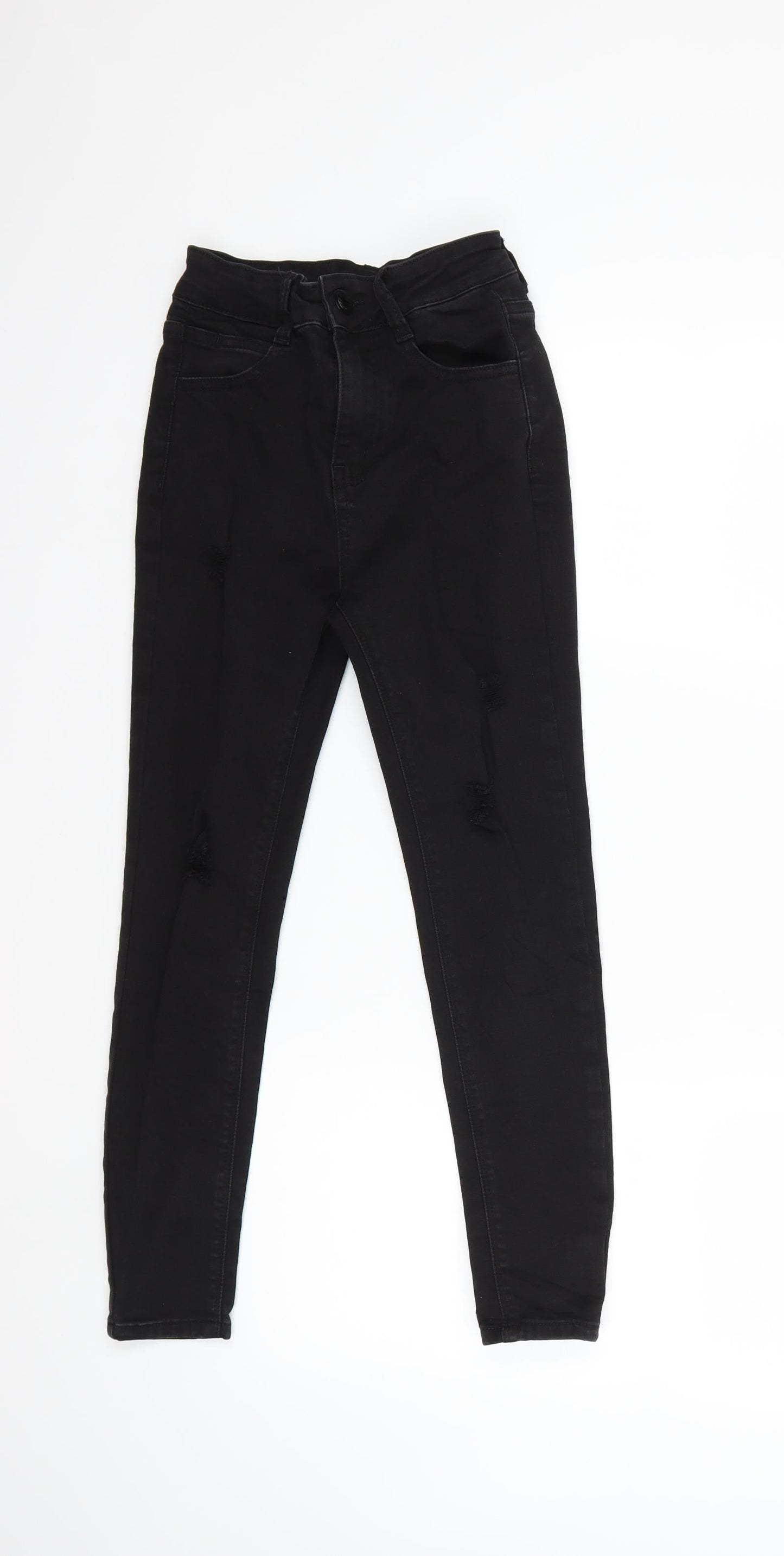 Womens UK Size 26 in Preworn Regular Fit Skinny Black Jeans
