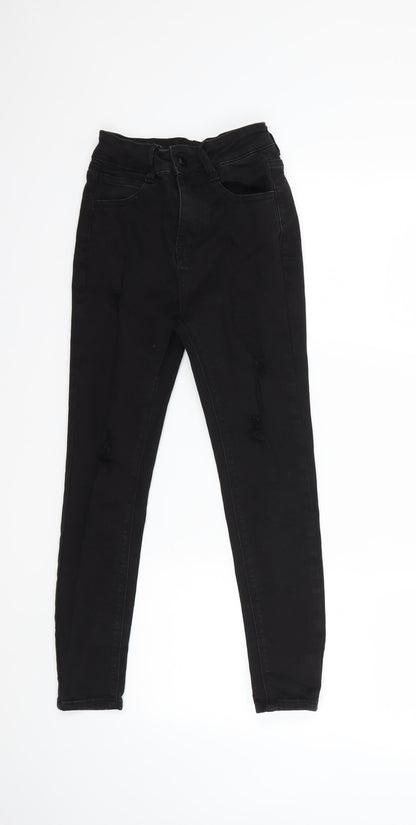 Womens UK Size 26 in Preworn Regular Fit Skinny Black Jeans