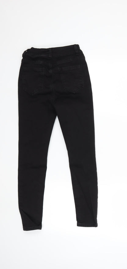 Womens UK Size 26 in Preworn Regular Fit Skinny Black Jeans