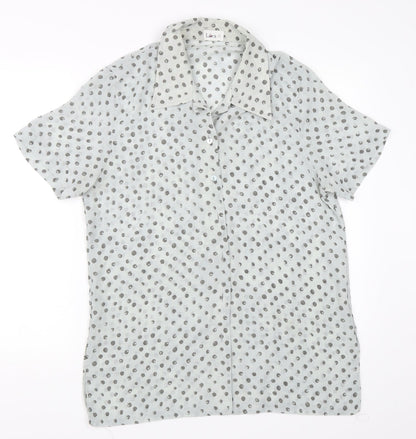 Womens UK Size 12 Libra Blue Basic Blouse
