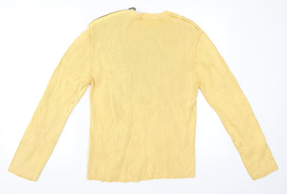 River Island Womens Yellow   Pullover Jumper Size L