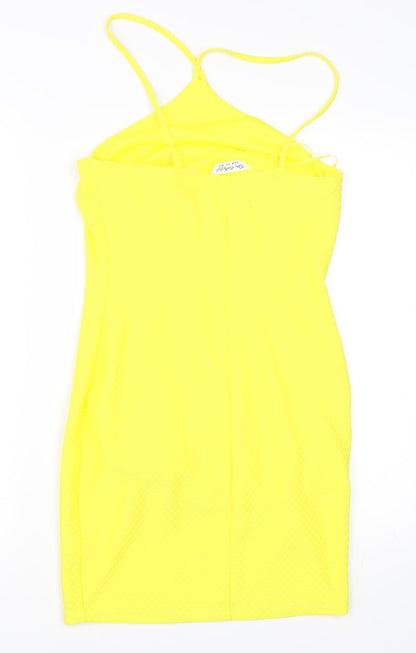Miss Selfridge Womens Yellow   Bodycon  Size 10