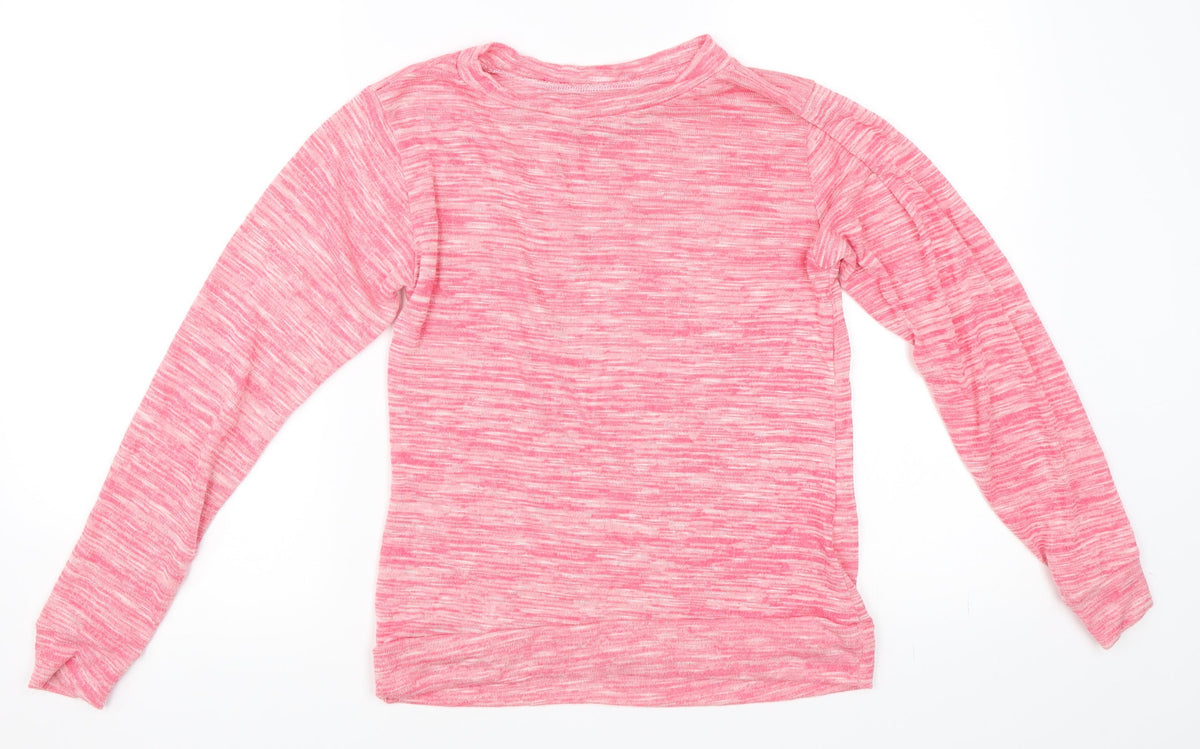 Funky Fit Womens Pink   Pullover Sweatshirt Size S