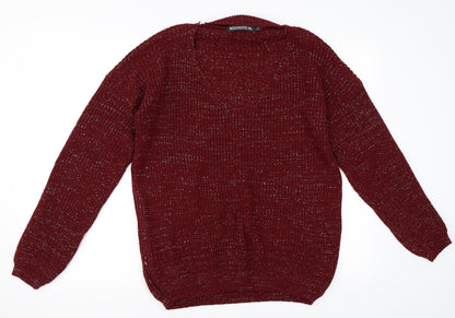 Misspap Womens Red   Pullover Jumper Size M