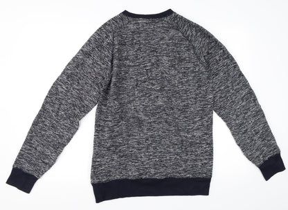 Mens UK Size S Easy Blue Pullover Sweatshirt