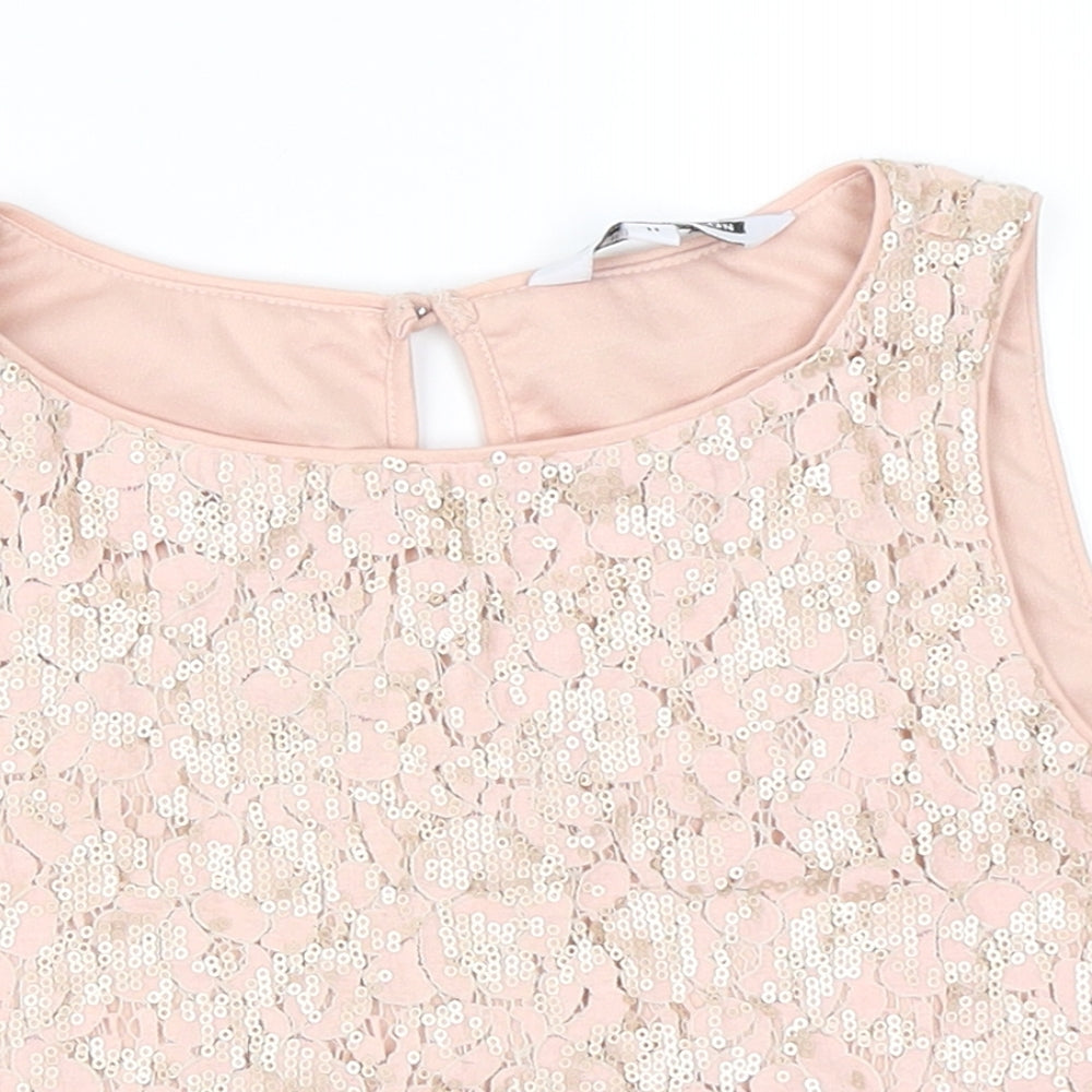 New Look Girls Pink   Cropped Blouse Size 11 Years