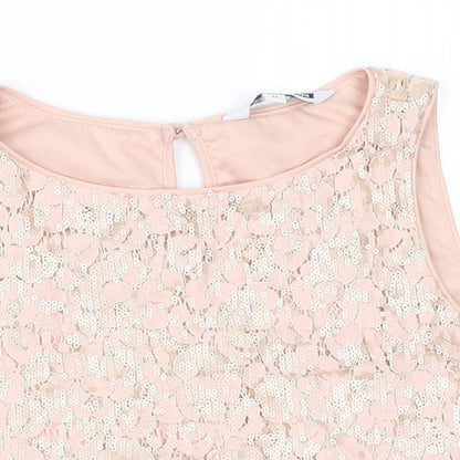 New Look Girls Pink   Cropped Blouse Size 11 Years