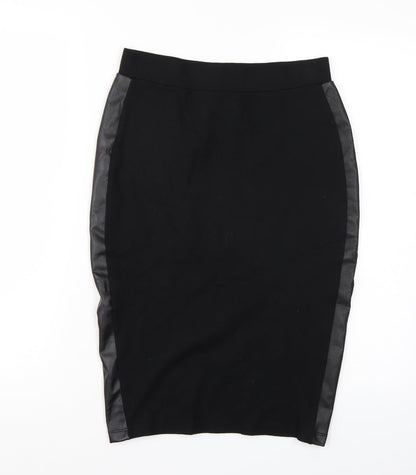 F&F Womens Black   Straight & Pencil Skirt Size 8