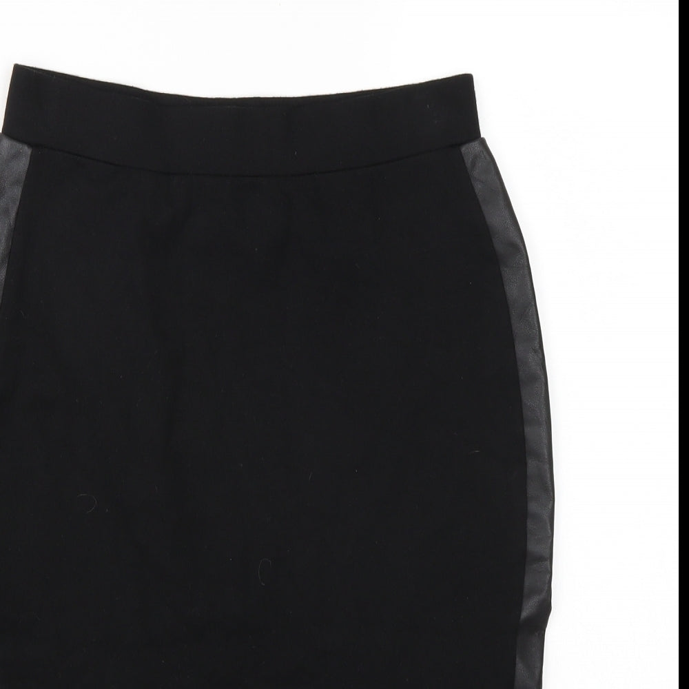 F&F Womens Black   Straight & Pencil Skirt Size 8