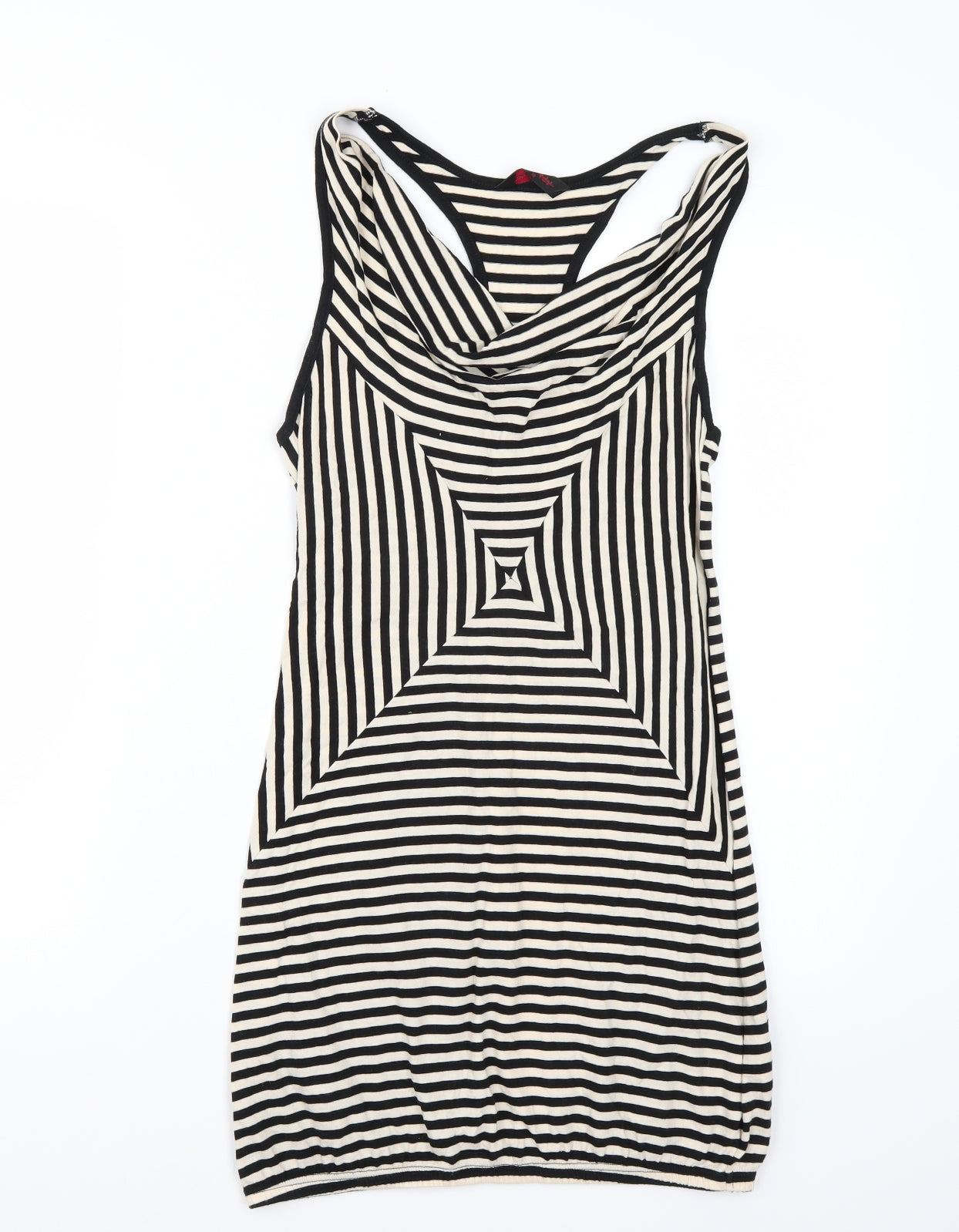 Miss Selfridge Womens White Striped  A-Line  Size 10