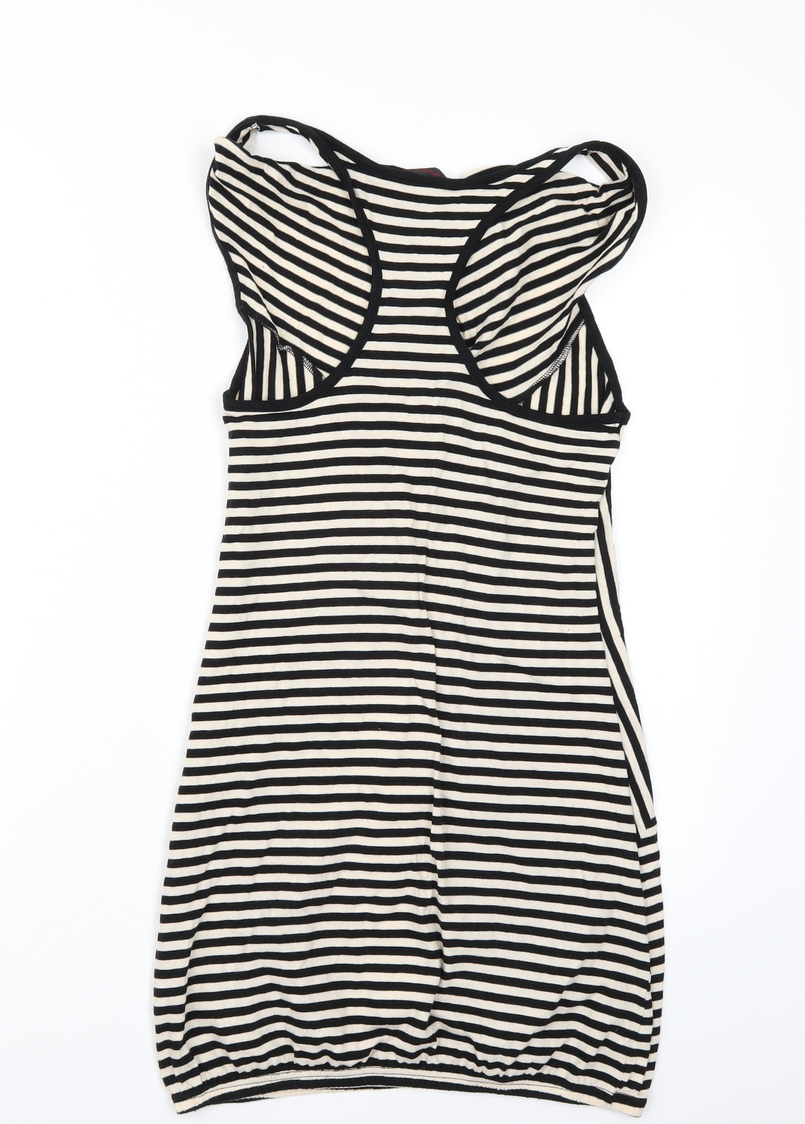 Miss Selfridge Womens White Striped  A-Line  Size 10