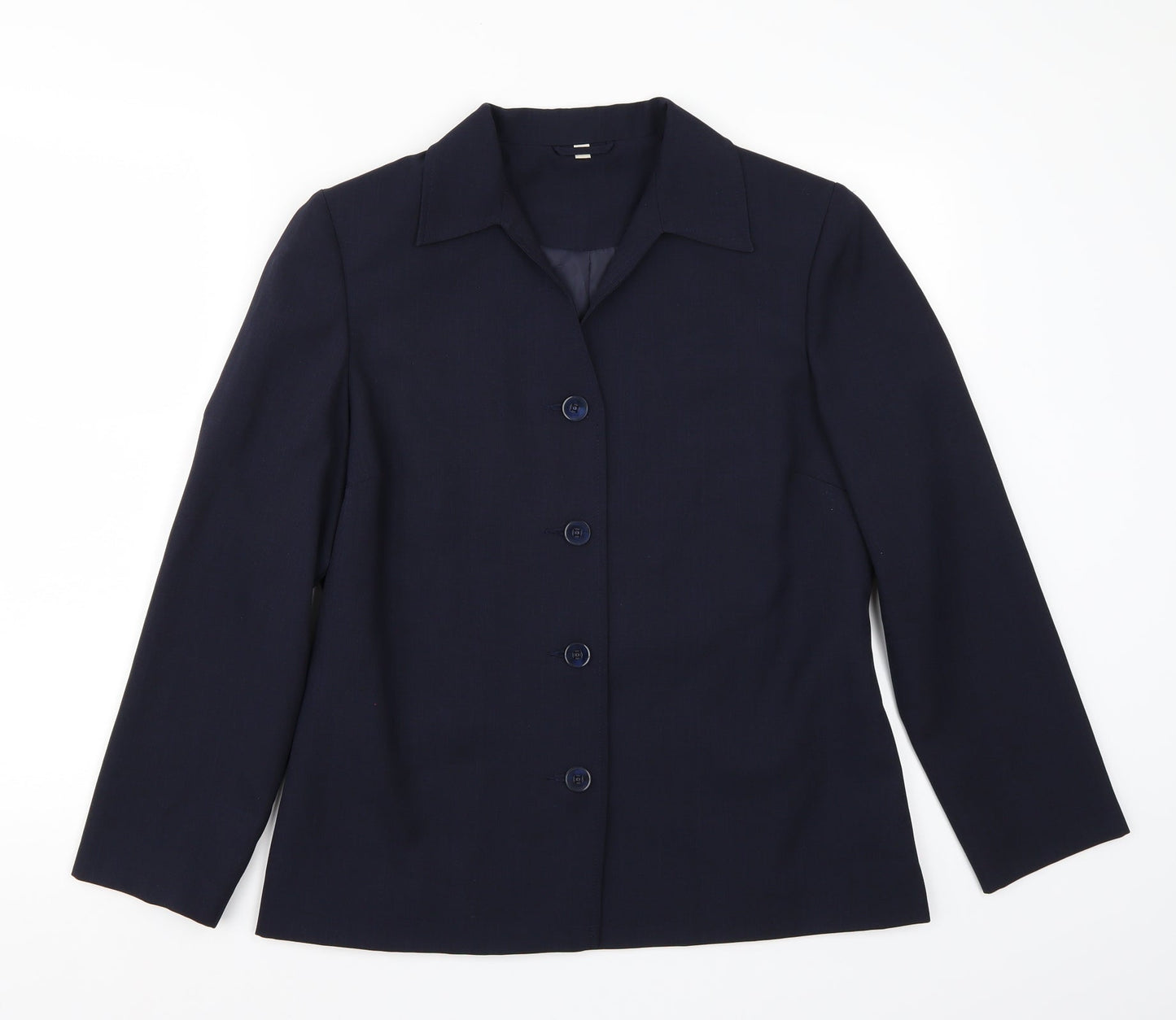 Womens UK Size 12 Preworn Regular Blue Blazer