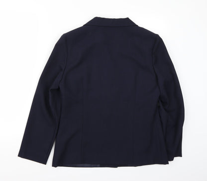 Womens UK Size 12 Preworn Regular Blue Blazer