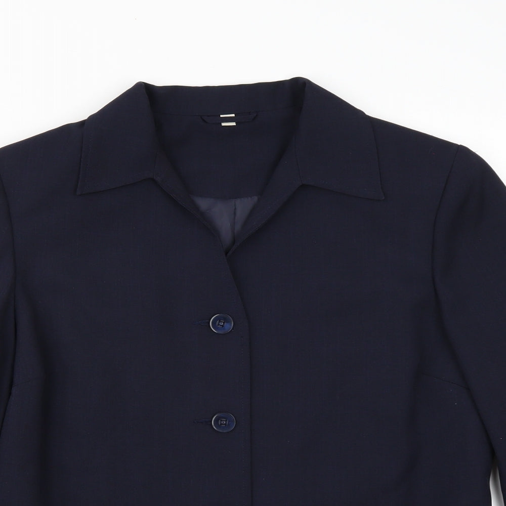 Womens UK Size 12 Preworn Regular Blue Blazer