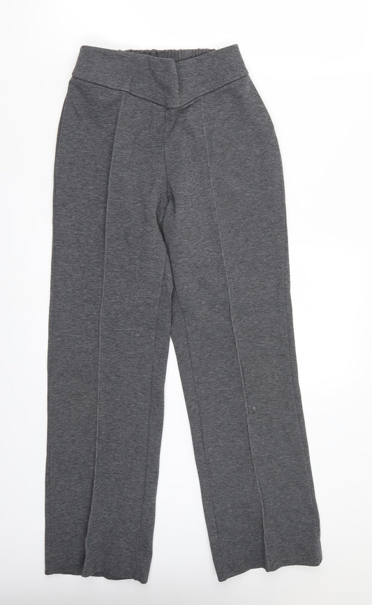 Womens UK Size 12 Marks and Spencer Regular Fit  Grey Trousers