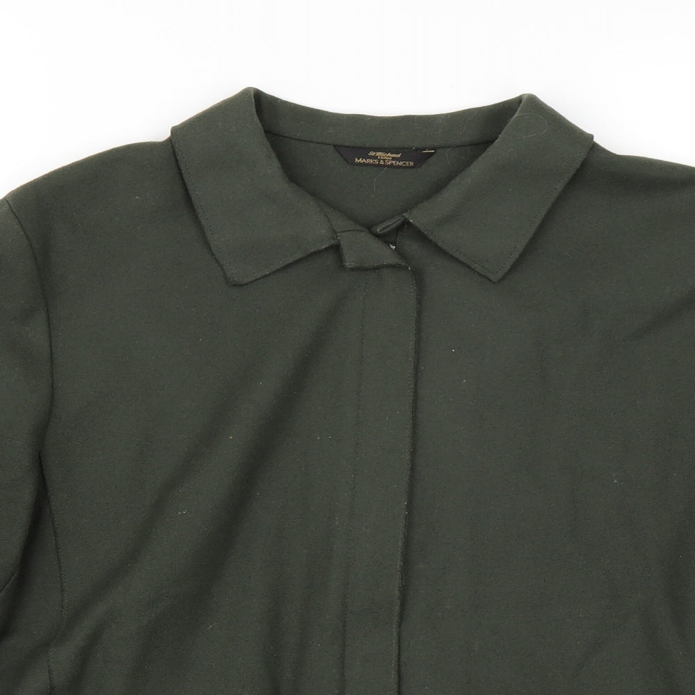 Womens UK Size 16 Marks and Spencer Regular Green Blazer