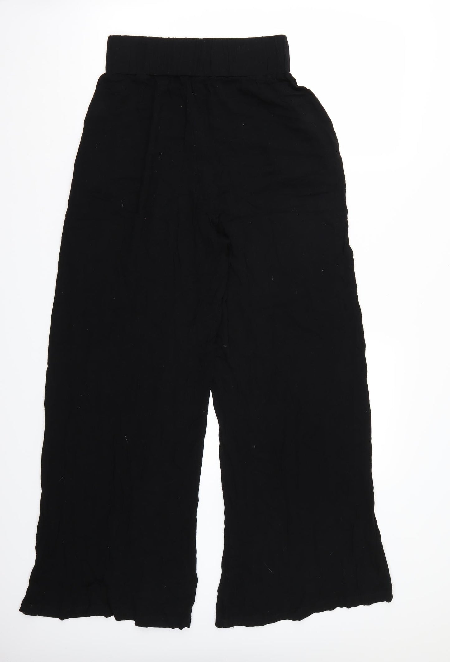 Womens UK Size 8 Misspap Regular Fit  Black Trousers