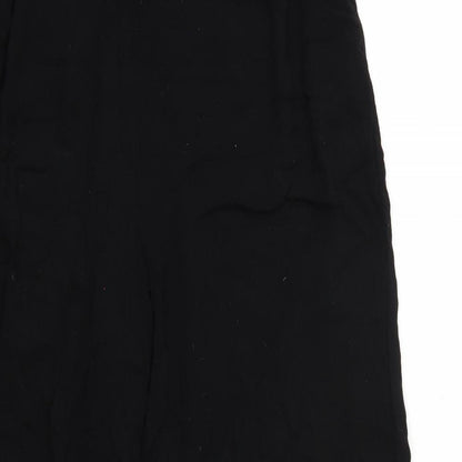 Womens UK Size 8 Misspap Regular Fit  Black Trousers