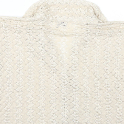 Nouveau Edition Womens Beige   Basic Button-Up Size M