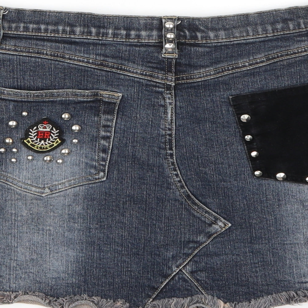Riverisland Womens Blue   A-Line Skirt Size 12