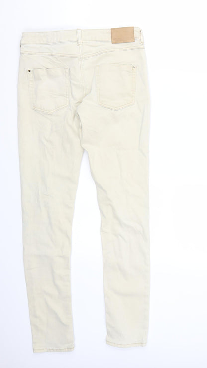 38 Womens Beige   Straight Jeans Size 6 L28 in