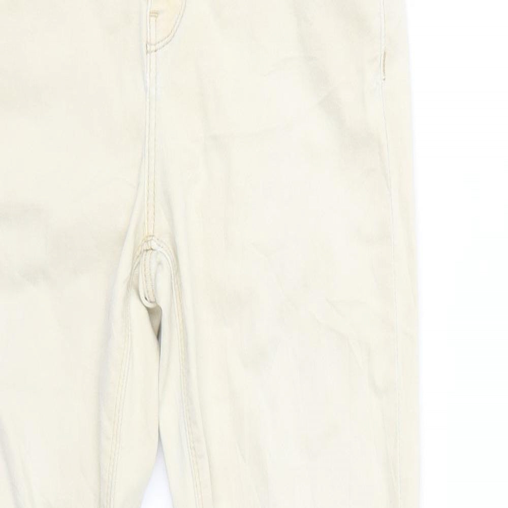 38 Womens Beige   Straight Jeans Size 6 L28 in