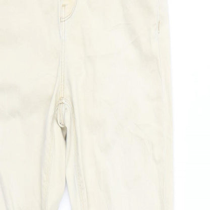 38 Womens Beige   Straight Jeans Size 6 L28 in