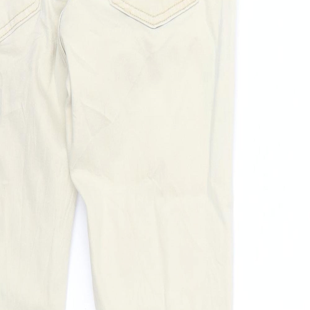 38 Womens Beige   Straight Jeans Size 6 L28 in