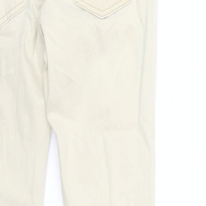 38 Womens Beige   Straight Jeans Size 6 L28 in