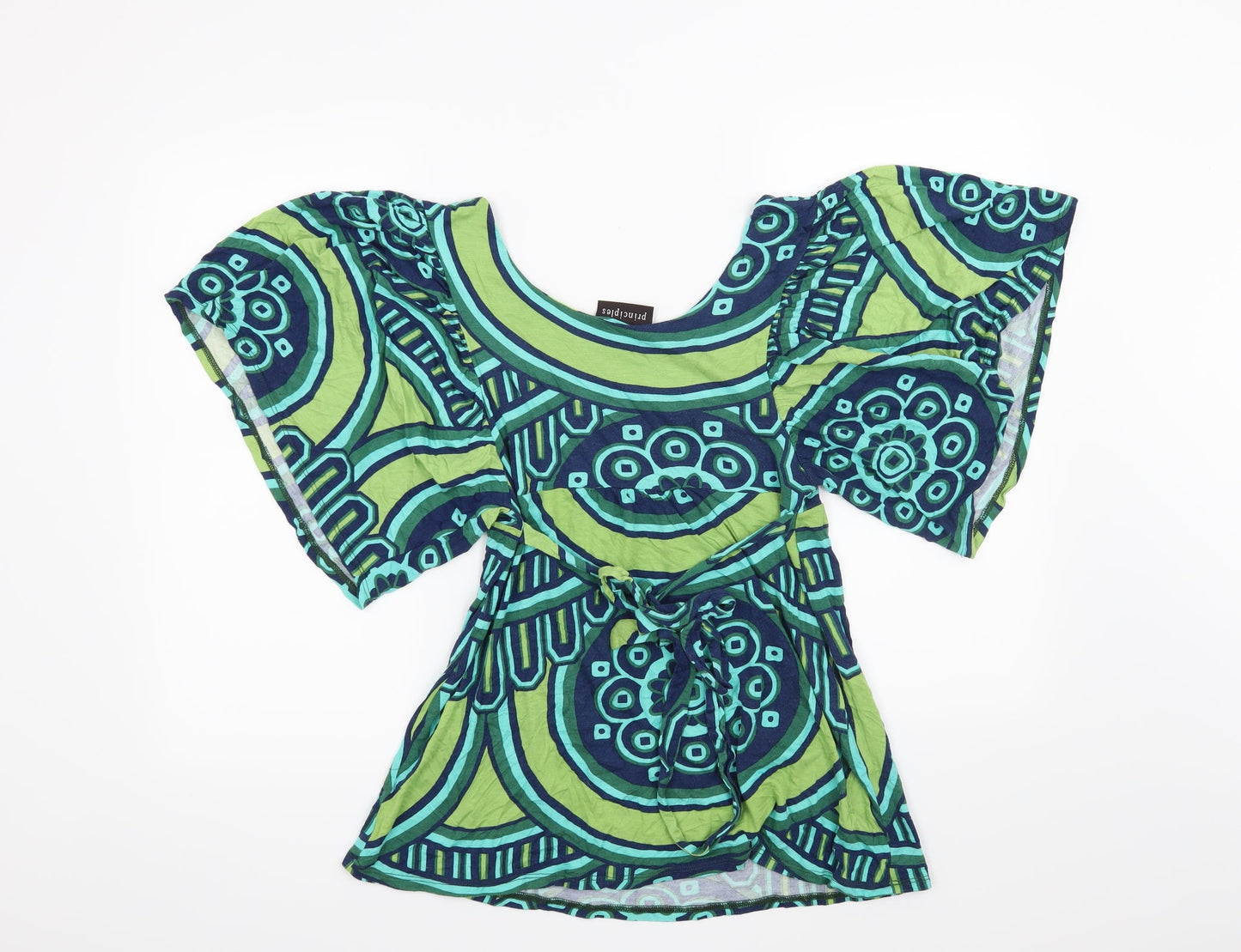 Womens UK Size 12 Principles Blue Basic Blouse