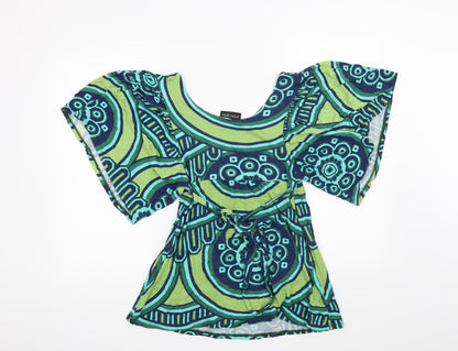Womens UK Size 12 Principles Blue Basic Blouse