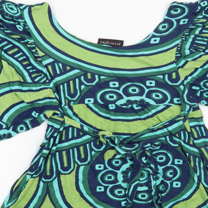 Womens UK Size 12 Principles Blue Basic Blouse