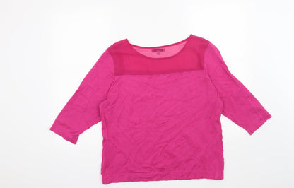 Per Una Womens Pink   Pullover Jumper Size 18