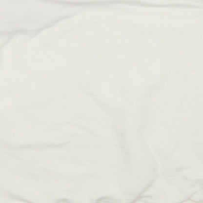 H&M Womens White   Pullover Sweatshirt Size 2XL