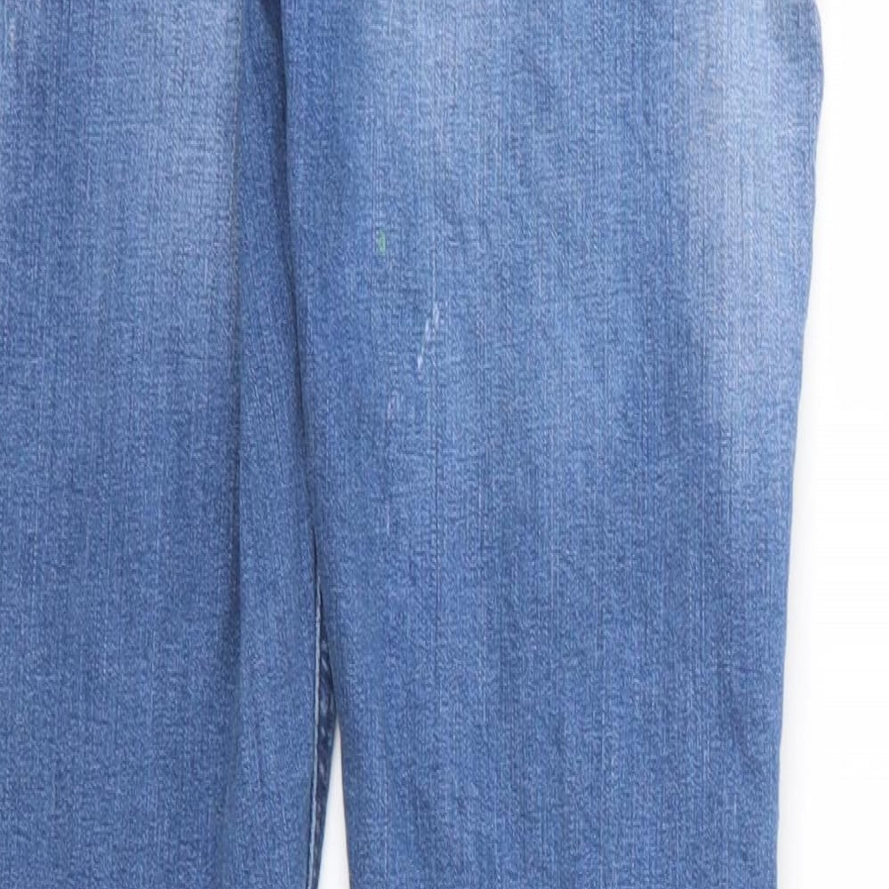 Denim & Co. Girls Blue  Denim Skinny Jeans Size 13-14 Years - Distressed