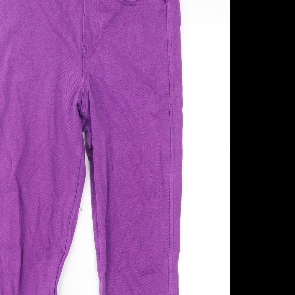 HUE Womens Purple  Denim Jegging Jeans Size S L21 in