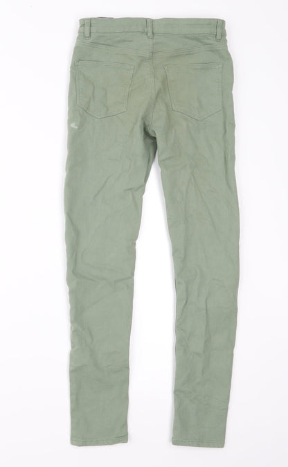 H&M Girls Green  Denim Straight Jeans Size 11 Years