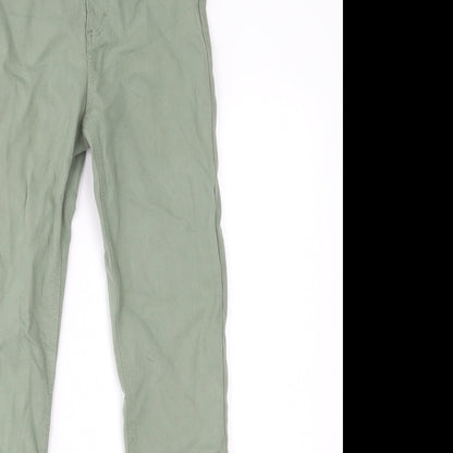 H&M Girls Green  Denim Straight Jeans Size 11 Years