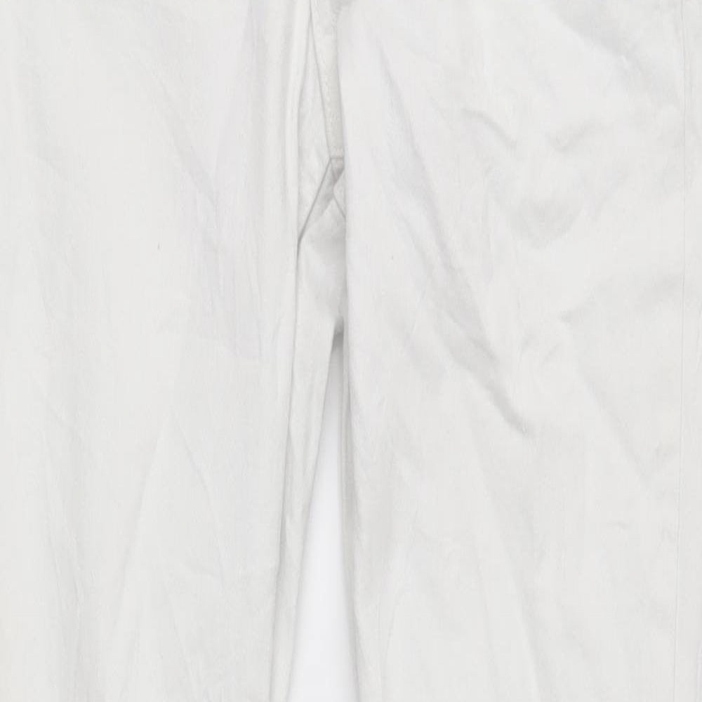 Womens UK Size 10 Divided Regular Fit Skinny White Jeans