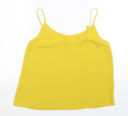 Womens UK Size 14 NEXT Yellow Basic Tank