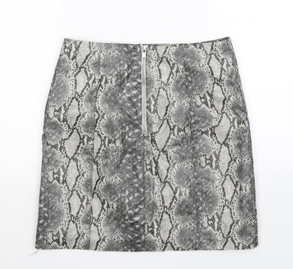 New Look Womens Multicoloured Animal Print  A-Line Skirt Size 8