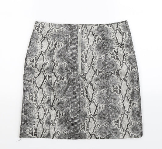 New Look Womens Multicoloured Animal Print  A-Line Skirt Size 8