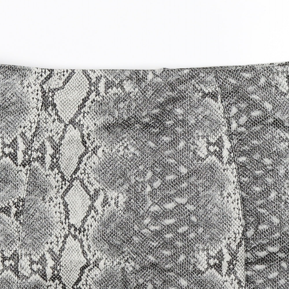 New Look Womens Multicoloured Animal Print  A-Line Skirt Size 8